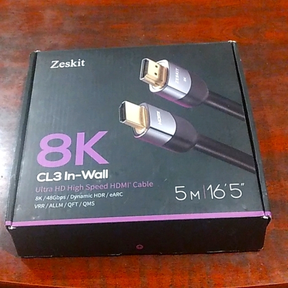 Zeskit ULTRA HD 8K 48Gbps Certified Ultra High Speed HDMI Cable - Picture 1 of 3